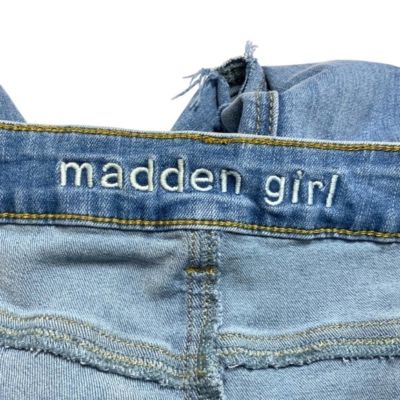 MADDEN GIRL 90’s Cut Out Wide Leg High Rise Mom Jeans Relaxed Fit US Sz 31 - Picture 5 of 12
